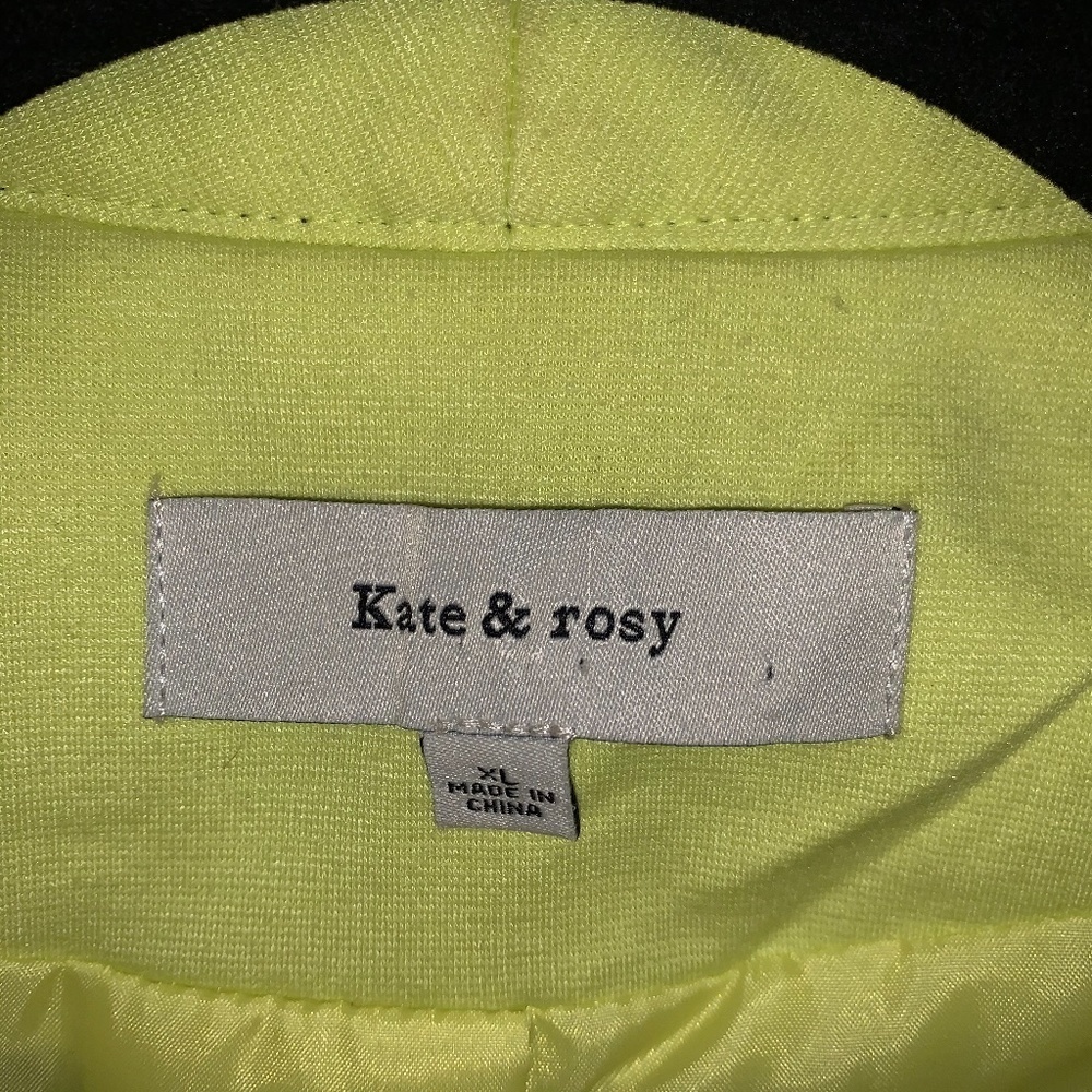 Kate & Rosy Neon Yellow/Green Blazer - Picture 2 of 8
